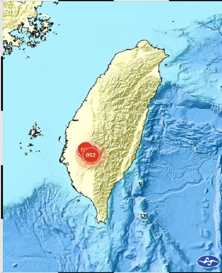 地牛初三來拜年-台南清晨4.4極淺層地震9縣市有感