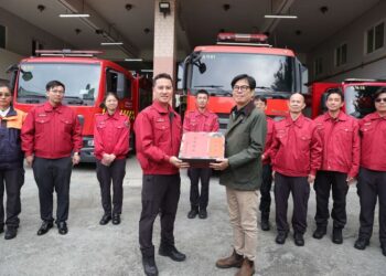 市長陳其邁初三慰問路竹分隊，感謝消防人員堅守崗位守護平安