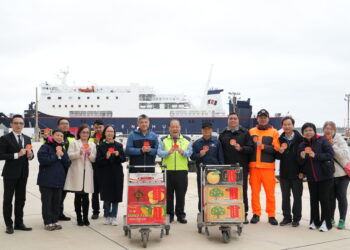 澎湖縣長陳光復慰問春節海運團隊-感謝投入疏運確保旅客順利返鄉