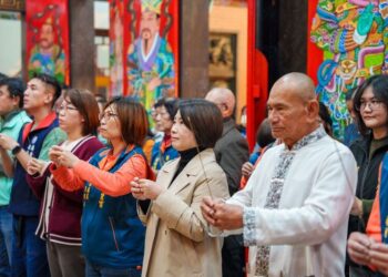 迎天公生-縣長周春米參拜玉皇宮-祈福國泰民安-風調雨順