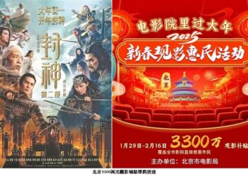 北京春節發放3300萬元觀影補貼-惠及250萬人次