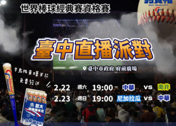 2025-wbc經典賽資格賽2/22、23日-臺中市府前廣場直播活動