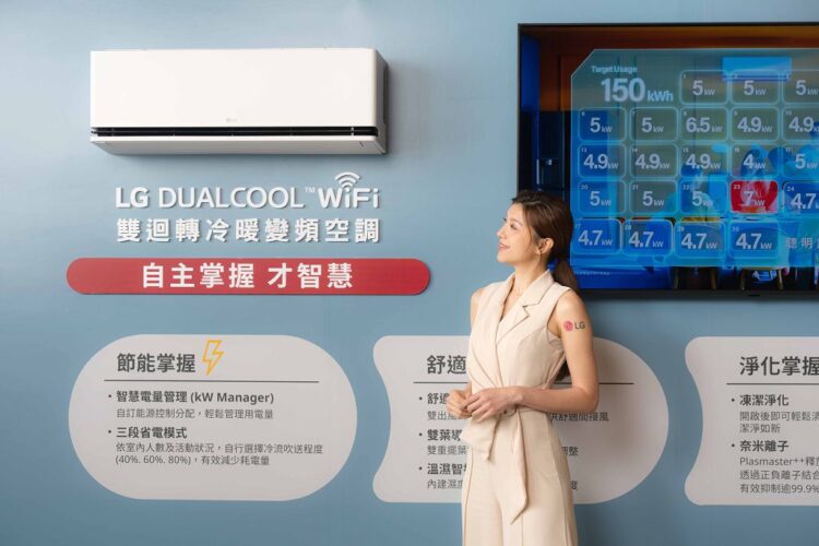 LG 全球首創「智慧電量管理」空調登場，打造主動式節能新生活