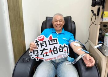 前馬公市長葉竹林響應「青年有愛、熱血台灣」捐血公益活動