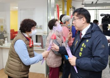 2025婦女節-黃偉哲市長贈送火鶴花-祝福大家婦女節快樂