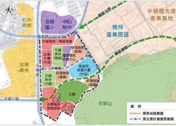 串聯半導體s廊帶-高雄捷運世運站東南側劃定更新地區