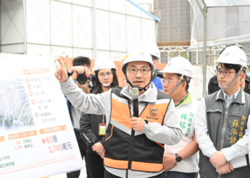 新北市長侯友宜視察土城頂福安居社宅新闢道路-強調打造舒適便利安居環境