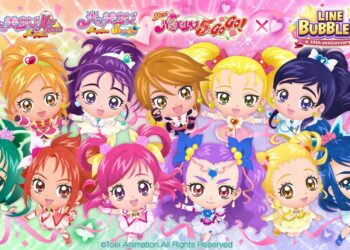 「光之美少女」華麗進駐《LINE Bubble 2》，限定寵物與貼圖限時登場