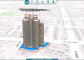 6萬戶不動產資料立體化-台中「158plus空間資訊網」3d模型更好查