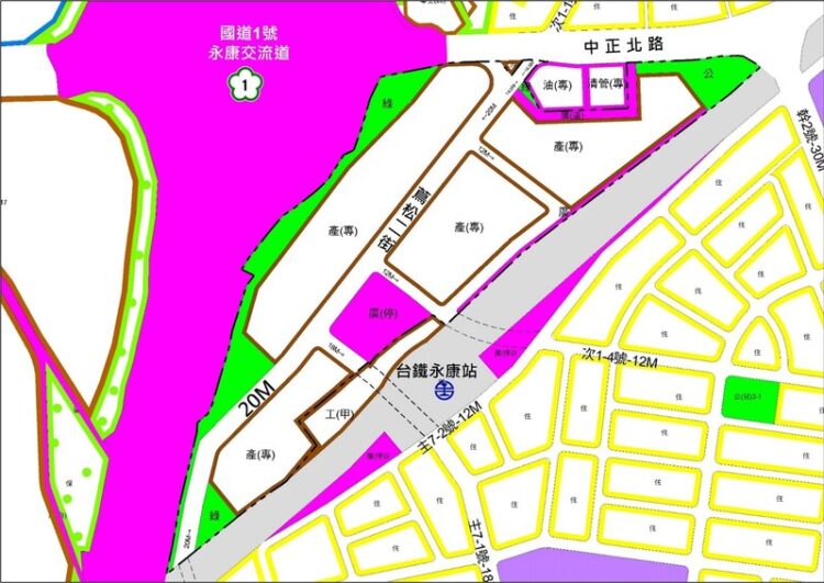 永康車站北側轉型產業專用區,打造友善生活與產業升級環境 永康車站北側轉型產業專用區,打造友善生活與產業升級環境