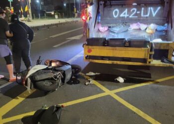 環保局垃圾車遭追撞-關心家屬並配合調查