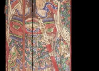 一代大師陳玉峰藝師遺作．嶄新登場-臺南市一般古物「陳德聚堂神荼鬱壘門神彩繪」