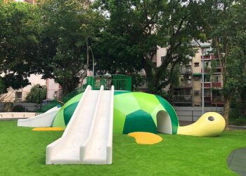 新北超萌海龜遊戲場-在新店福民公園