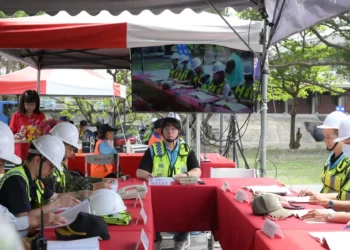 花蓮市公所防汛搶險演習-市長魏嘉彥坐鎮指揮