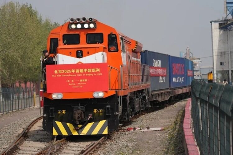 北京今年首列中歐班列發車-直達莫斯科拓展雙邊貿易