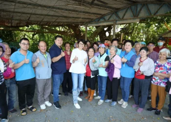 許縣長會勘水里集集野溪道路-公園核定逾1,400萬改善