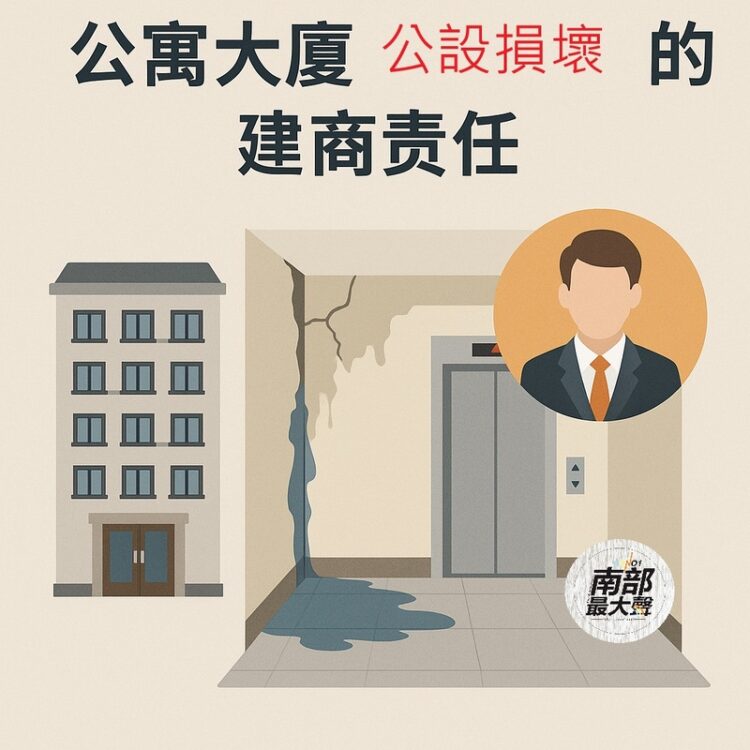 【社區法律 生存指南】公寓大廈公設損壞的建商責任 【社區法律-生存指南】公寓大廈公設損壞的建商責任