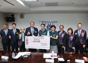 臺南市長黃偉哲感謝國際同濟會台灣總會-捐贈60萬元善款助臺南震災災民復原生活