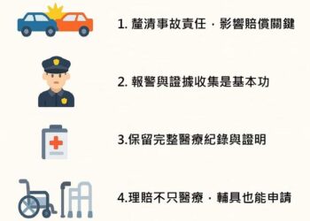 車禍理賠怎麼辦？五大重點一次掌握