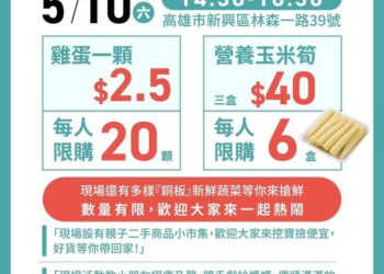 母親節暖心市集-小農特惠搭配政黨公益傳遞溫度