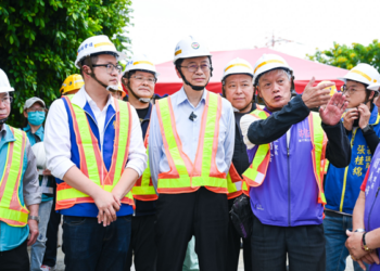 桃園市長張善政視察蘆竹南工路治水工程-要求克服困難如期完工