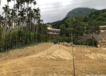 白河關子嶺山坡地違規施工-市府勒令停工開罰