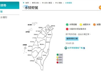 水利署回應媒體報導：水情燈號無關政治顏色，勿恣意揣測