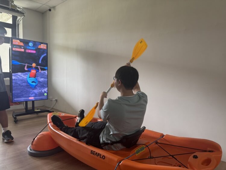 「虛擬三項王者賽」首登場 樹德科大推動虛擬運動教育場域落地化 「虛擬三項王者賽」首登場-樹德科大推動虛擬運動教育場域落地化