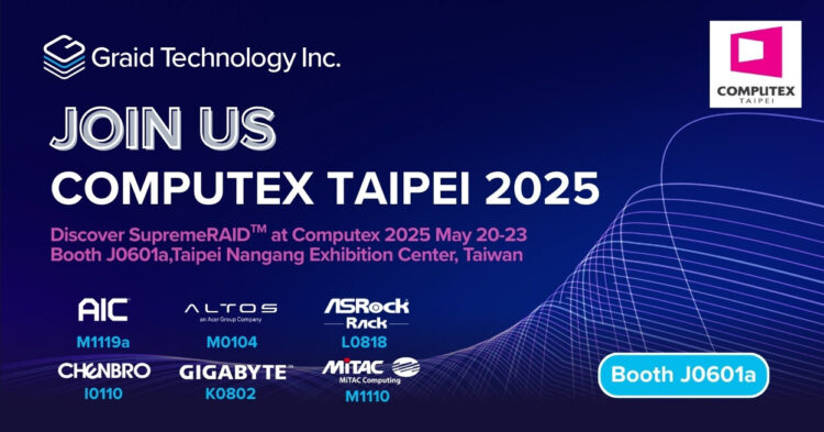 圖睿科技亮相 COMPUTEX 2025展示 SupremeRAID™ 助力資料安全與效能革新