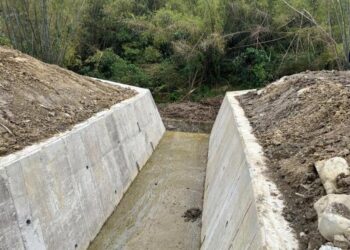 去年凱米颱風豪雨重創 臺南市官田區野溪護岸復建工程提前完工
