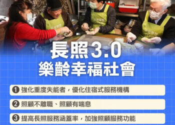 卓揆：2026年「長照3.0」計畫上路 實現「健康老化、在地老化、安寧善終」願景
