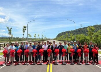 臺東市龍馬大道景觀道路正式通車 內政部國土署挹注1.21億元助攻知本觀光發展