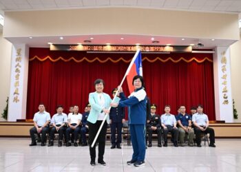 2025年第21屆世界警察消防運動會授旗典禮登場 向世界展示臺灣實力