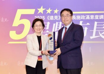 臺南施政進步全國第一！市長黃偉哲獲《遠見雜誌》肯定，打造南臺灣新典範