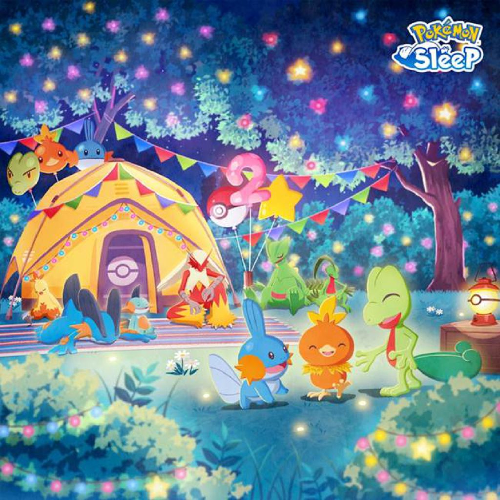 《Pokémon Sleep》歡慶上線兩週年,豐緣御三家正式加入睡眠研究 《Pokémon Sleep》歡慶上線兩週年,豐緣御三家正式加入睡眠研究