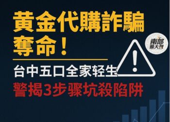 豐原五口命案背後的「黃金代購詐騙」陷阱：從信任到絕望的致命三部曲