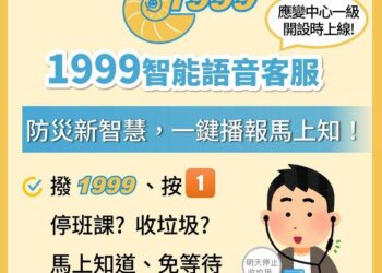 丹娜絲颱風來襲！高雄市1999首度啟用大量話務分流