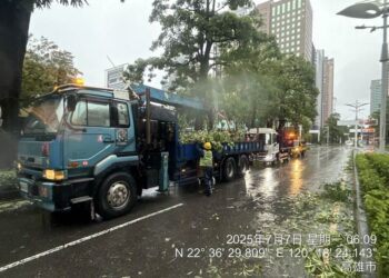 丹娜絲颱風過後 高市全力動員恢復交通與市容