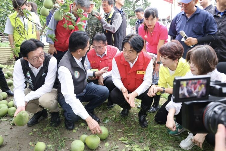 丹娜絲颱風重創嘉南農漁業 總統賴清德、院長卓榮泰同步南下勘災 承諾從優、從速協助復原 丹娜絲颱風重創嘉南農漁業 總統賴清德、院長卓榮泰同步南下勘災 承諾從優、從速協助復原