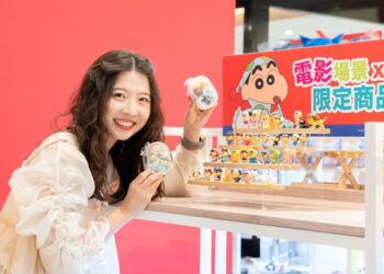 蠟筆小新電影大冒險今夏登陸高雄夢時代 33款粒粒公仔全員到齊