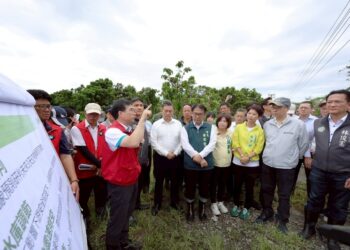 卓榮泰南下台南宣布啟動「雲嘉南前進指揮所」 全力協助災後復原與治水工程