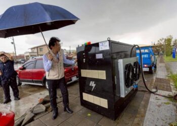 氫能支援臺南災區供電 賴清德總統稱許臺南市府應變作為