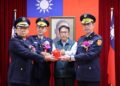 臺南警察局新任、卸任分局長大隊長聯合交接典禮，臺南市長黃偉哲期勉共同守護臺南打造安全城市