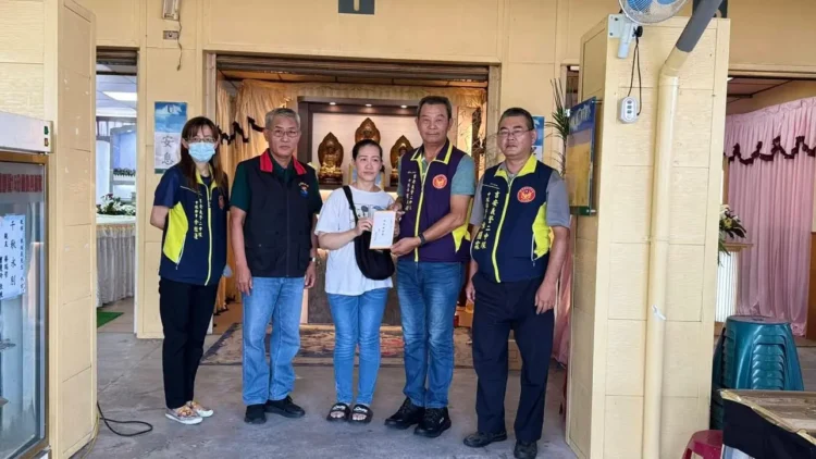 吉安警務與義警第二中隊聯手捐贈棺木及骨灰罈 助弱勢家庭渡難關