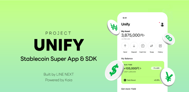 LINE NEXT 攜 Kaia 推 Unify Super App 布局亞洲穩定幣生態 LINE NEXT 攜 Kaia 推 Unify Super App 布局亞洲穩定幣生態