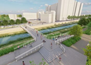鳳山溪人行新橋動工 連結大東濕地並可直達大東公園捷運站