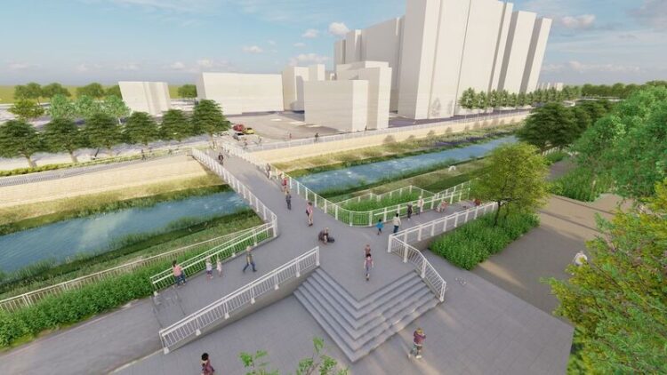 鳳山溪人行新橋動工 連結大東濕地並可直達大東公園捷運站 鳳山溪人行新橋動工 連結大東濕地並可直達大東公園捷運站