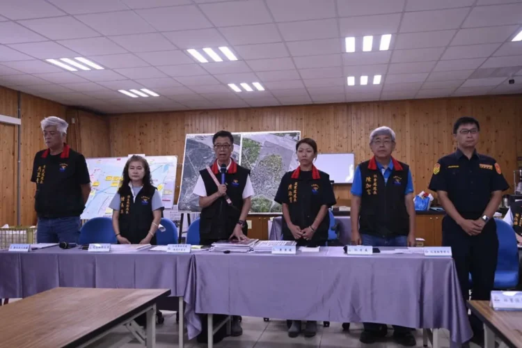 馬太鞍堰塞湖潰壩救災進度說明會 提醒志工做好自身防護