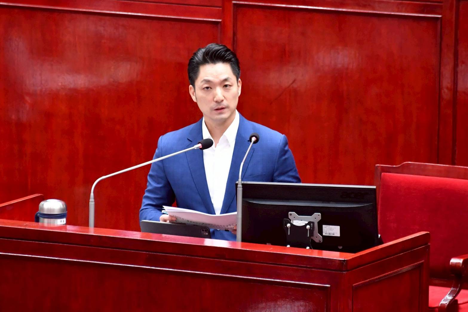 赴議會報告114年度追加(減)預算案及115年度總預算案 臺北市長蔣萬安:輝達海外總部確定落腳北士科 赴議會報告114年度追加(減)預算案及115年度總預算案 臺北市長蔣萬安:輝達海外總部確定落腳北士科