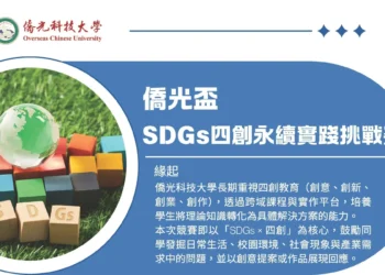 僑光科大舉辦SDGs四創永續挑戰賽 以賽養能培育人才